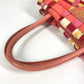 PRADA 編み込み ロゴ トライアングルロゴ 三角ロゴ プレート カバン トートバッグ ハンドバッグ ナイロン ユニセックス ピンク