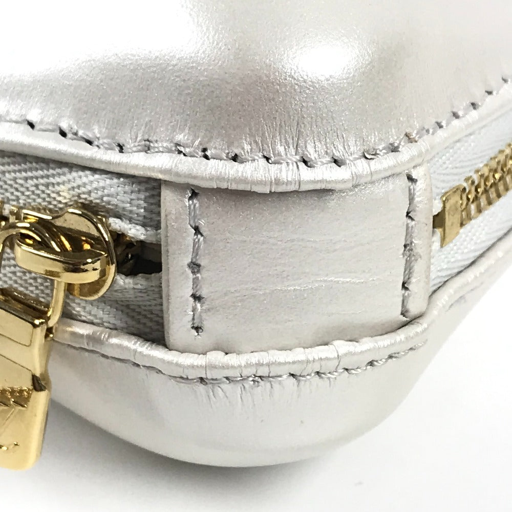 LOUIS VUITTON M92508 By the Pool Shell Coin Purse Wallet with Keychain and Chain Charm, Leather, Women's, Shaded Blue, White