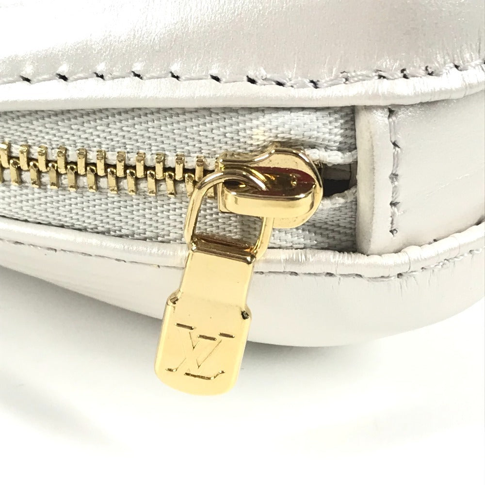LOUIS VUITTON M92508 By the Pool Shell Coin Purse Wallet with Keychain and Chain Charm, Leather, Women's, Shaded Blue, White