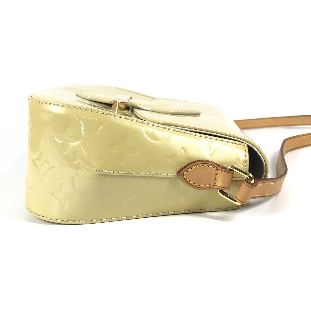 LOUIS VUITTON M91731 モノグラムヴェルニ ベルフラワーPM ベルフラワー PM カバン 斜め掛け フラップ ショルダーバッグ モノグラムヴェルニ レディース ジョーヌパッション イエロー