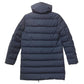 MONCLER Logo Gerboise Giubbotto Gerboise Jacket, Women's Long Sleeve Down Coat, Navy, Polyester