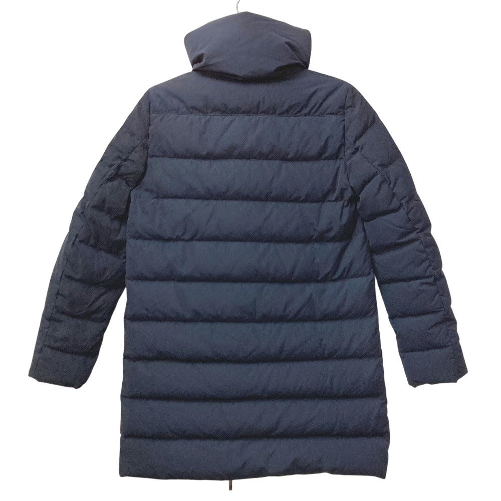 MONCLER Logo Gerboise Giubbotto Gerboise Jacket, Women's Long Sleeve Down Coat, Navy, Polyester