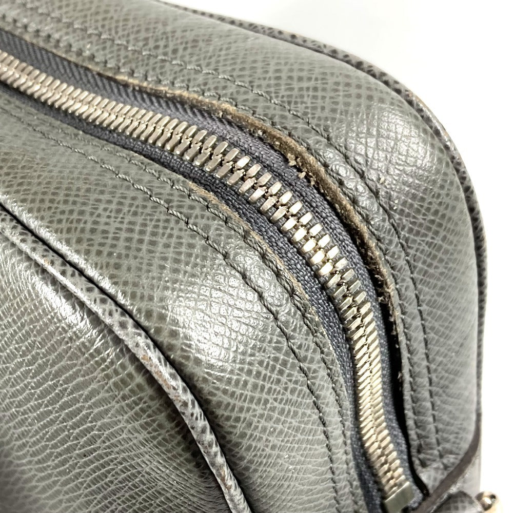 LOUIS VUITTON M30640 Taiga Porte-Document Voyage PDV Tote Bag, Business Bag, Taiga Leather, Unisex, Glacier Gray