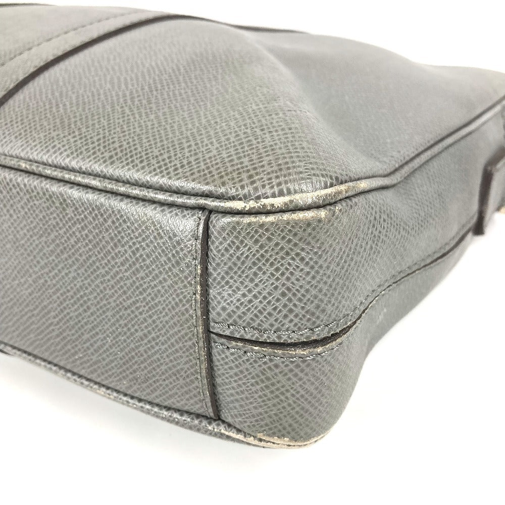 LOUIS VUITTON M30640 Taiga Porte-Document Voyage PDV Tote Bag, Business Bag, Taiga Leather, Unisex, Glacier Gray