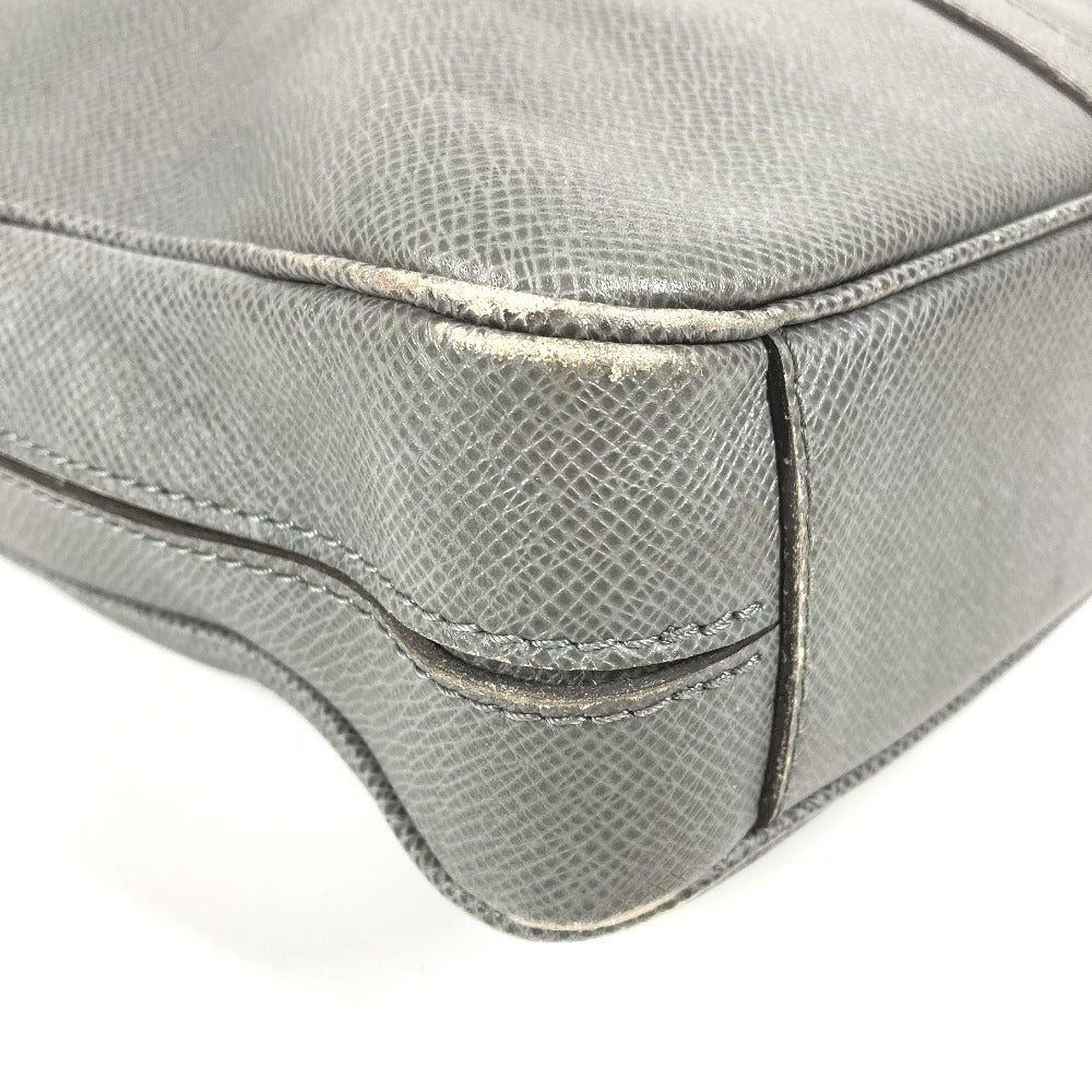 LOUIS VUITTON M30640 Taiga Porte-Document Voyage PDV Tote Bag, Business Bag, Taiga Leather, Unisex, Glacier Gray