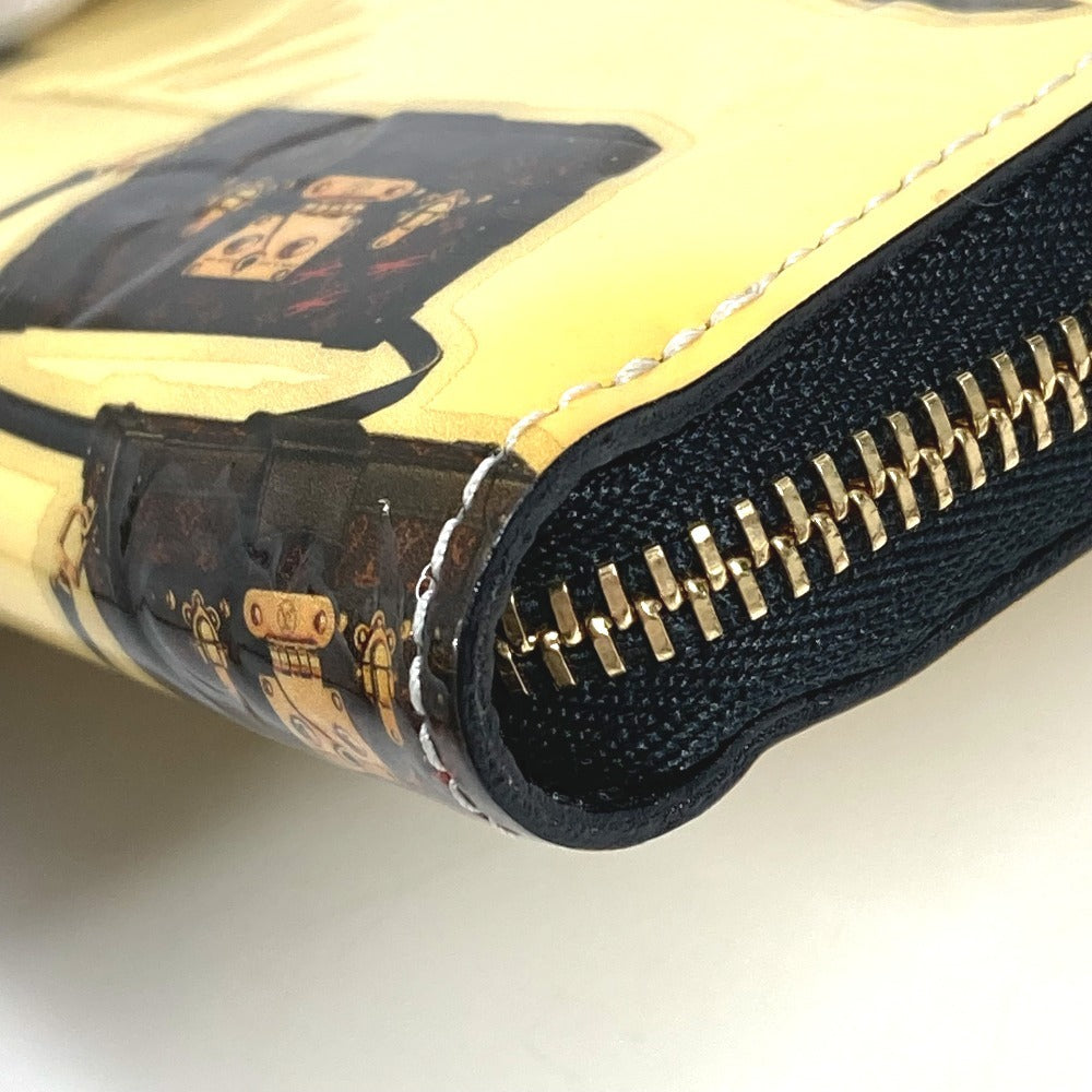 LOUIS VUITTON M50372 Nicolas Gescule Zippy Coin Purse, Round Zip Wallet, Coin Purse, Patent Leather, Unisex, Black