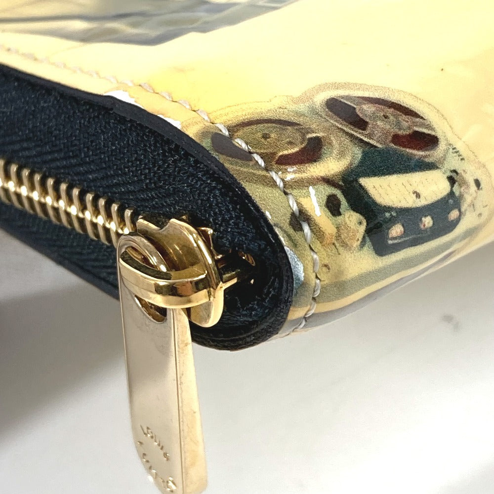 LOUIS VUITTON M50372 Nicolas Gescule Zippy Coin Purse, Round Zip Wallet, Coin Purse, Patent Leather, Unisex, Black