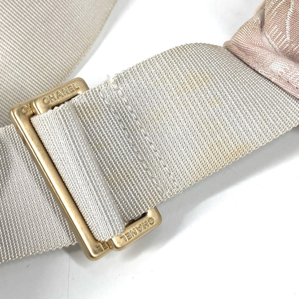 CHANEL ニュートラベルライン CC ココマーク ウエストポーチ カバン ウエストバッグ 斜め掛け ベルトバッグ ボディバッグ ナイロン レディース ピンク