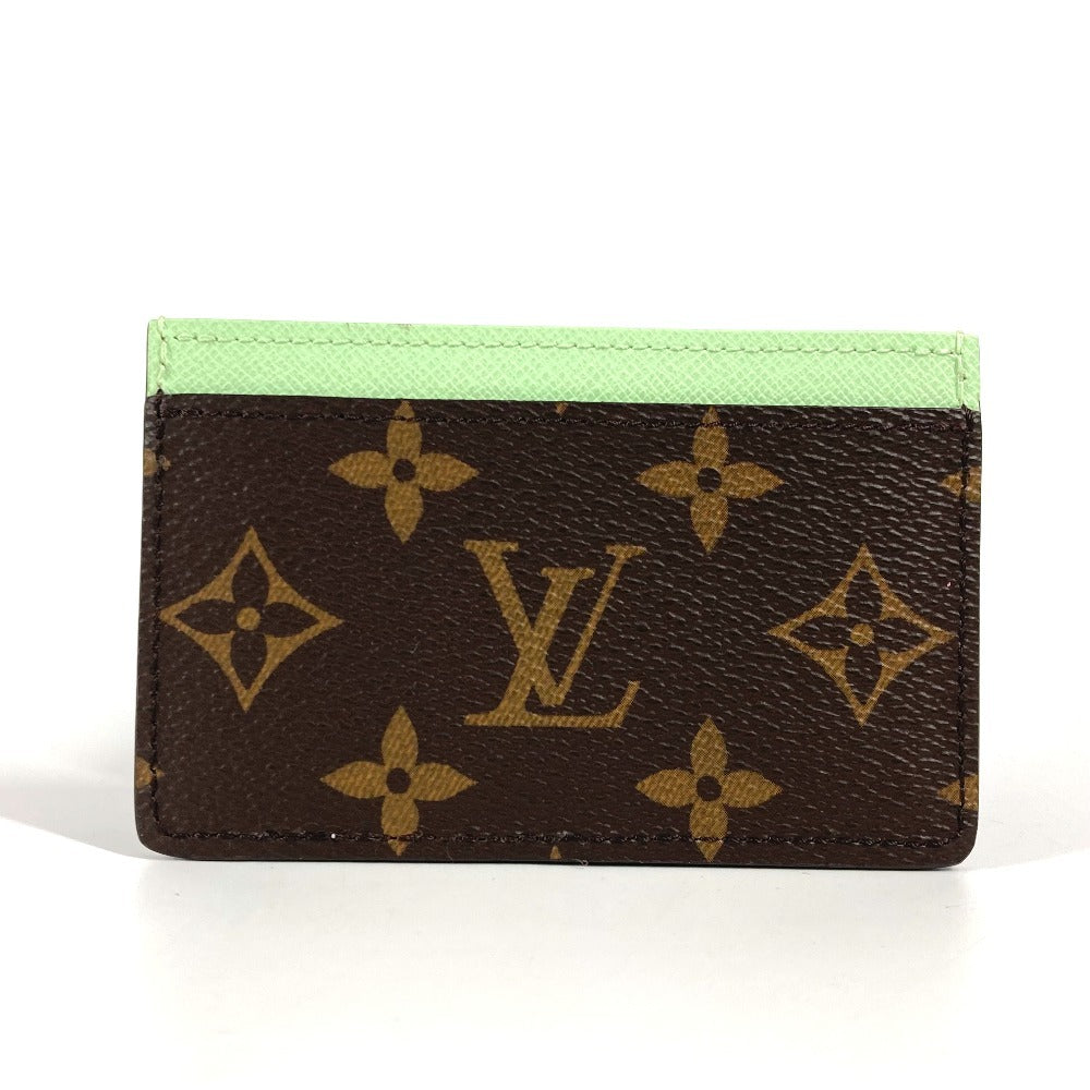 LOUIS VUITTON M13429 村上隆 LV × TM カードケース ポルト カルト・サーンプル チェリーブロッサム 名刺入れ パスケース カードケース モノグラムキャンバス レディース ブラウン
