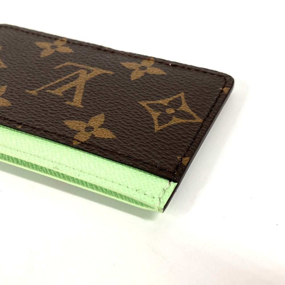 LOUIS VUITTON M13429 村上隆 LV × TM カードケース ポルト カルト・サーンプル チェリーブロッサム 名刺入れ パスケース カードケース モノグラムキャンバス レディース ブラウン