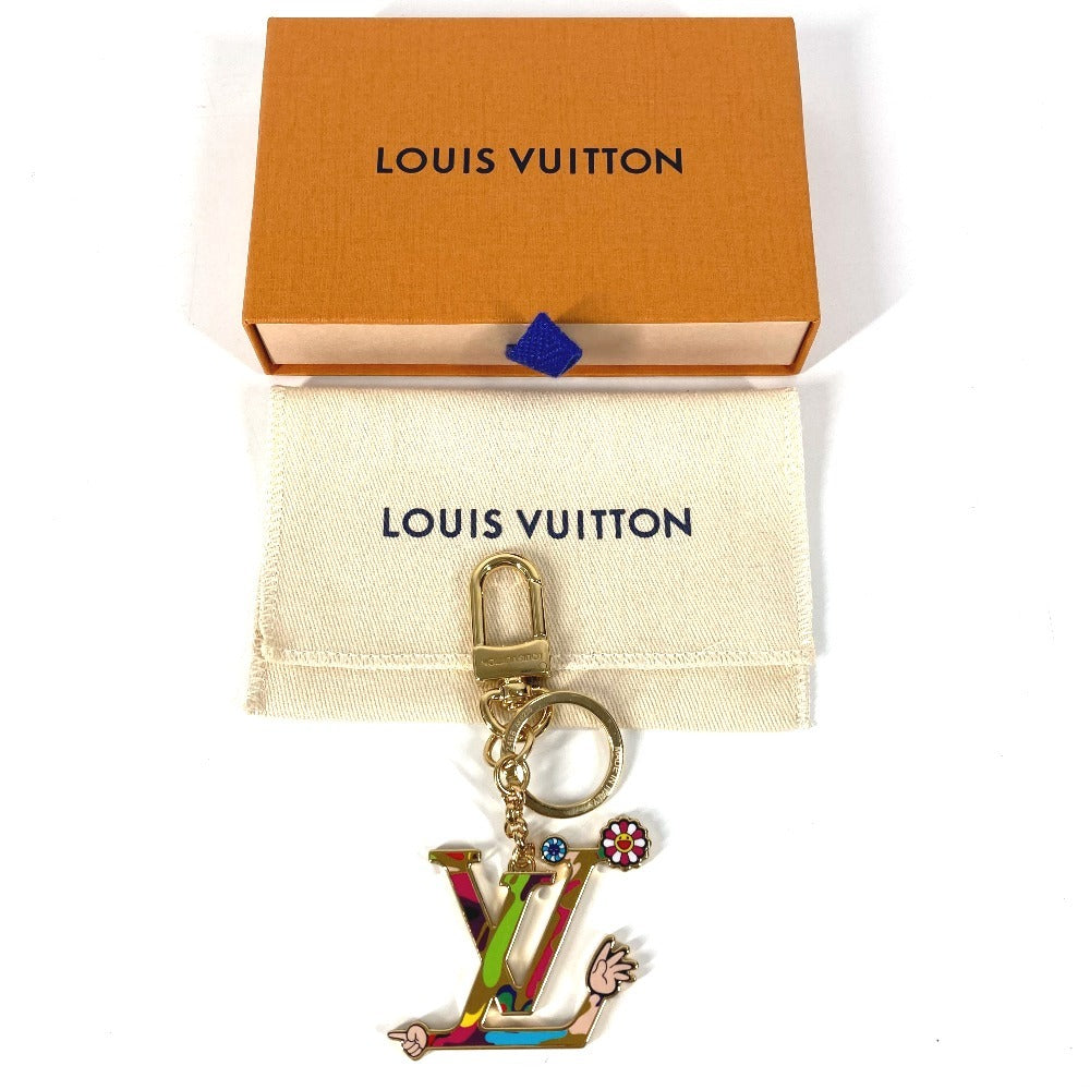 LOUIS VUITTON M02468 LV Logo LV×TM Takashi Murakami Keychain - LV Iconic Superflat Bag Charm Keychain, Metal, Unisex, Multicolor