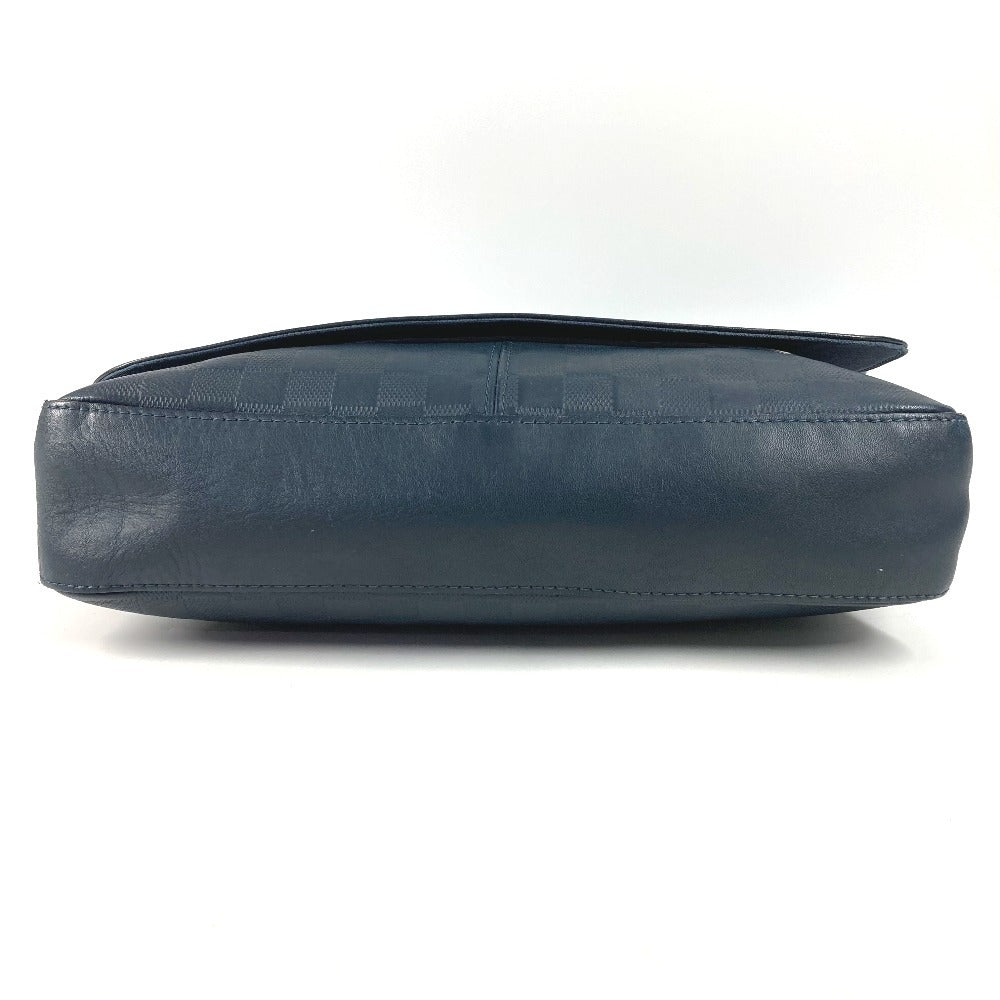 LOUIS VUITTON N41285 Damier Infini District PM Crossbody Flap Messenger Bag/Shoulder Bag in Damier Infini Leather, Unisex, Navy