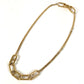 LOUIS VUITTON M00324 LV Logo Collier Signature Chain Necklace, Jewelry, Accessory, Chain Necklace, Necklace, Metal, Unisex, Gold