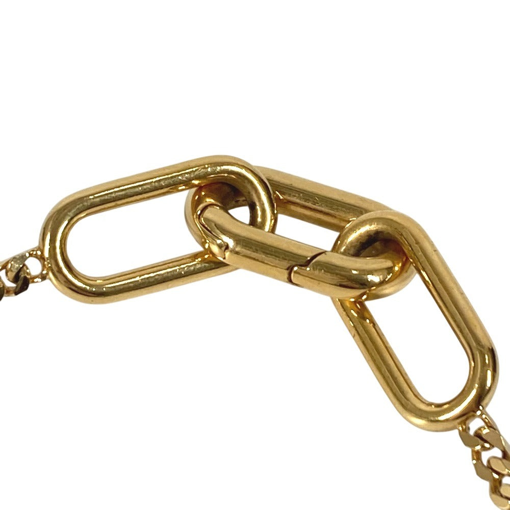 LOUIS VUITTON M00324 LV Logo Collier Signature Chain Necklace, Jewelry, Accessory, Chain Necklace, Necklace, Metal, Unisex, Gold