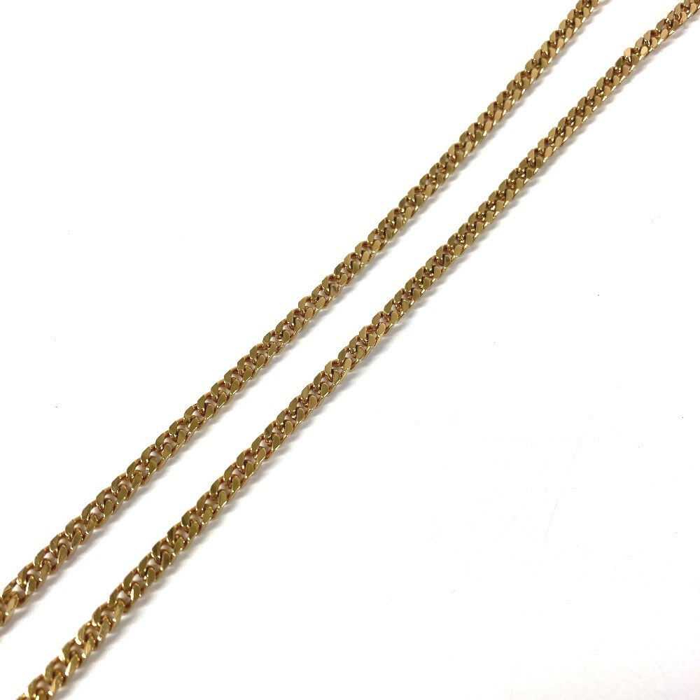 LOUIS VUITTON M00324 LV Logo Collier Signature Chain Necklace, Jewelry, Accessory, Chain Necklace, Necklace, Metal, Unisex, Gold