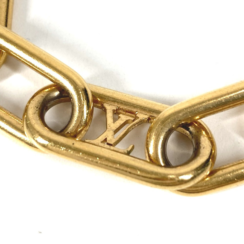 LOUIS VUITTON M00324 LV Logo Collier Signature Chain Necklace, Jewelry, Accessory, Chain Necklace, Necklace, Metal, Unisex, Gold