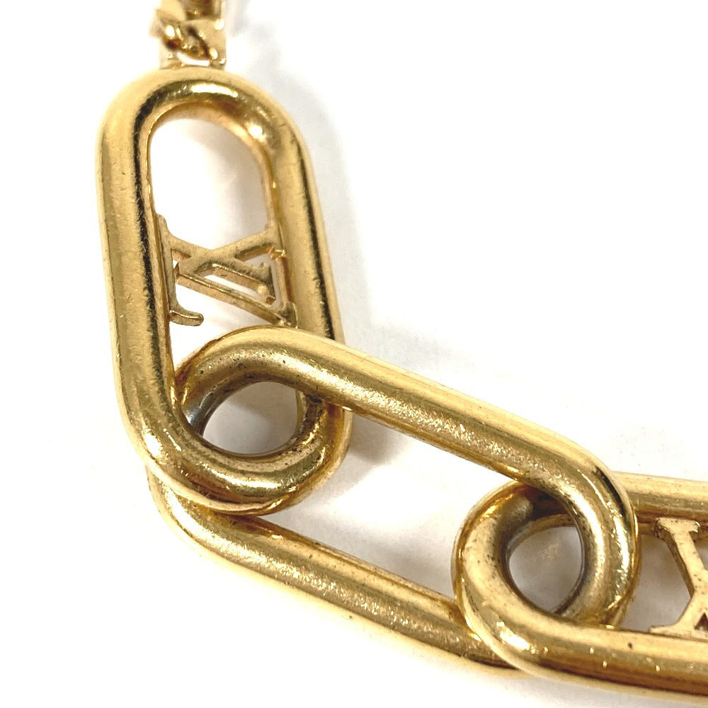 LOUIS VUITTON M00324 LV Logo Collier Signature Chain Necklace, Jewelry, Accessory, Chain Necklace, Necklace, Metal, Unisex, Gold