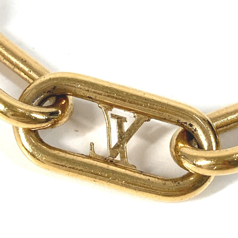 LOUIS VUITTON M00324 LV Logo Collier Signature Chain Necklace, Jewelry, Accessory, Chain Necklace, Necklace, Metal, Unisex, Gold