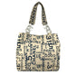 CHANEL Bi-Cea CC Coco Mark Logo Shoulder Bag with Plastic Chain, Tote Bag, Canvas, Women's, White