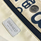 CHANEL Bi-Cea CC Coco Mark Logo Shoulder Bag with Plastic Chain, Tote Bag, Canvas, Women's, White