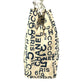 CHANEL Bi-Cea CC Coco Mark Logo Shoulder Bag with Plastic Chain, Tote Bag, Canvas, Women's, White