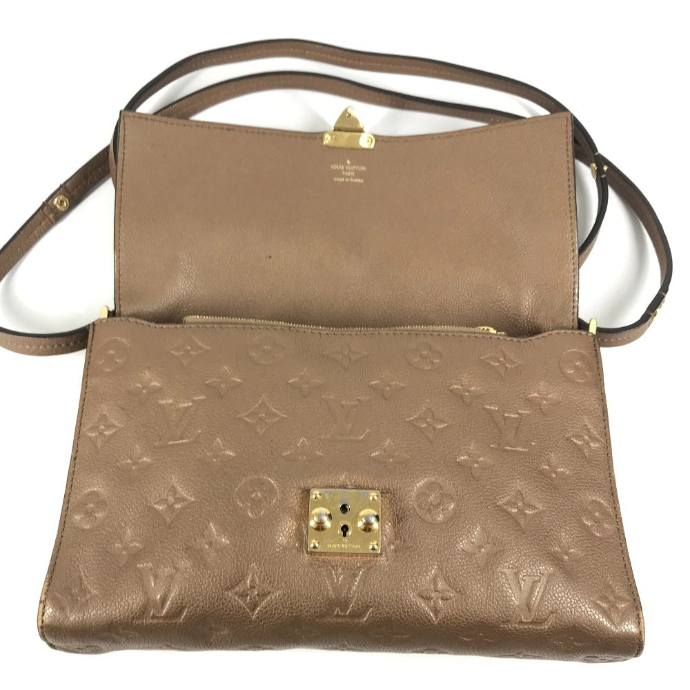 LOUIS VUITTON M40901 Monogram Empreinte Fascinante Bag, 2-Way Handbag/Shoulder Bag with Flap, Monogram Empreinte Leather, Women's, Avane Brown