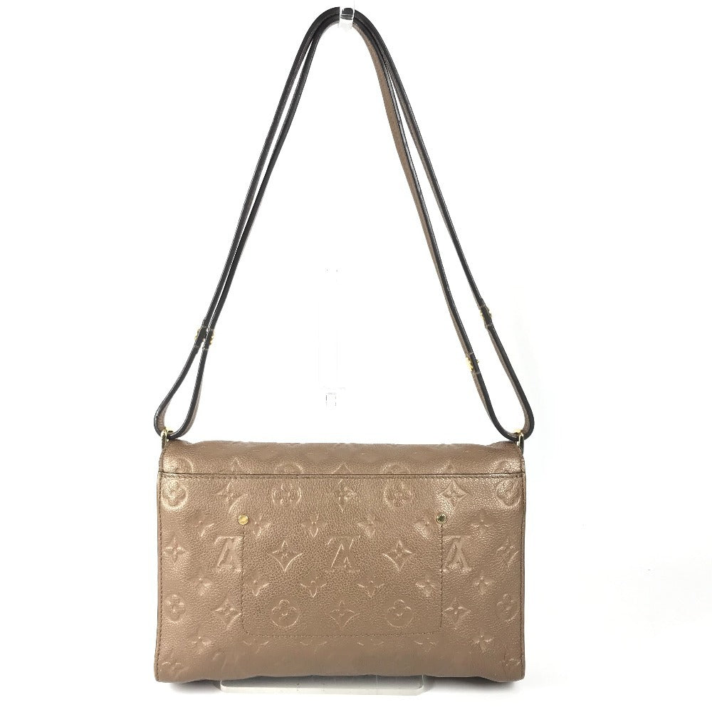 LOUIS VUITTON M40901 Monogram Empreinte Fascinante Bag, 2-Way Handbag/Shoulder Bag with Flap, Monogram Empreinte Leather, Women's, Avane Brown