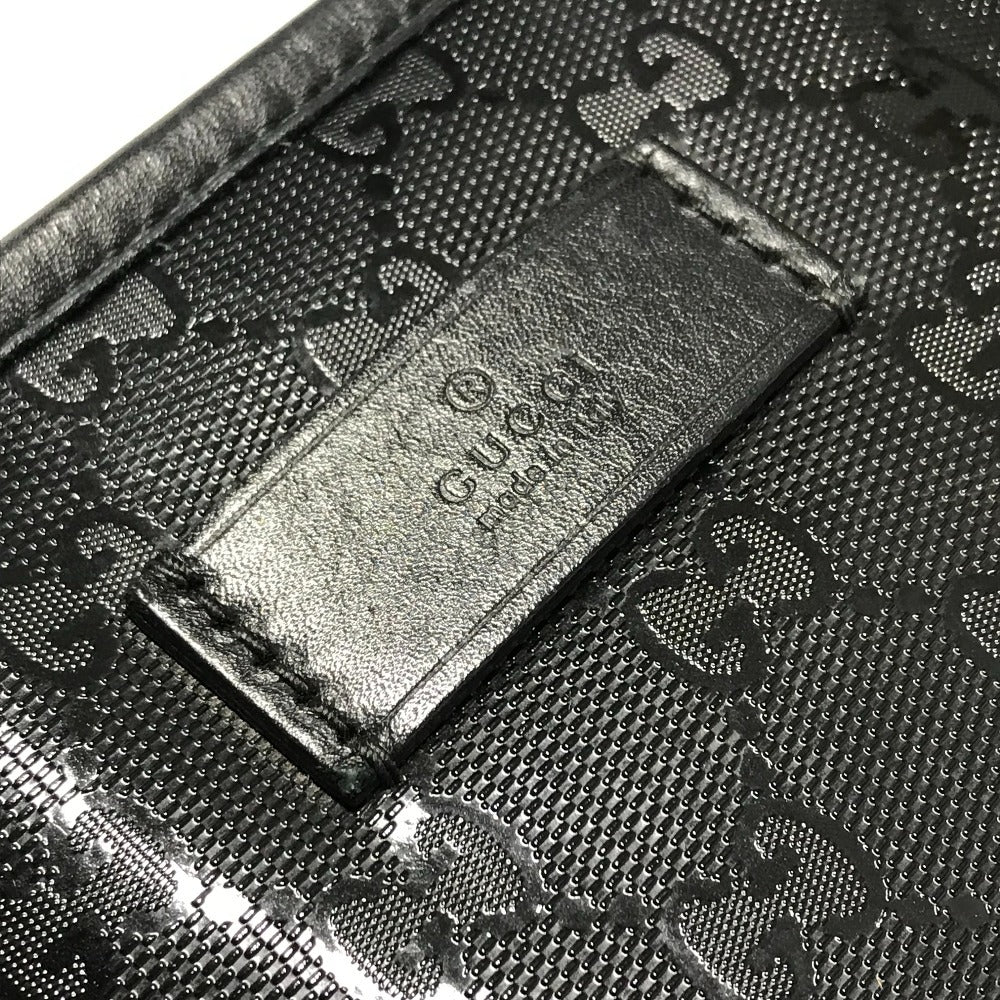 GUCCI 211120 GG Imprime Shoulder Tote Bag, Black, Women's