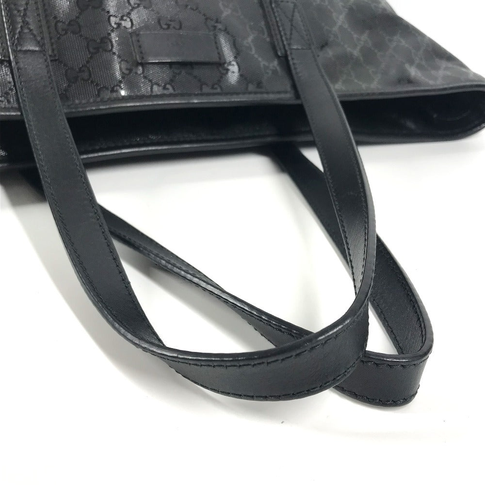 GUCCI 211120 GG Imprime Shoulder Tote Bag, Black, Women's