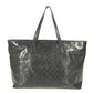 GUCCI 211120 GG Imprime Shoulder Tote Bag, Black, Women's