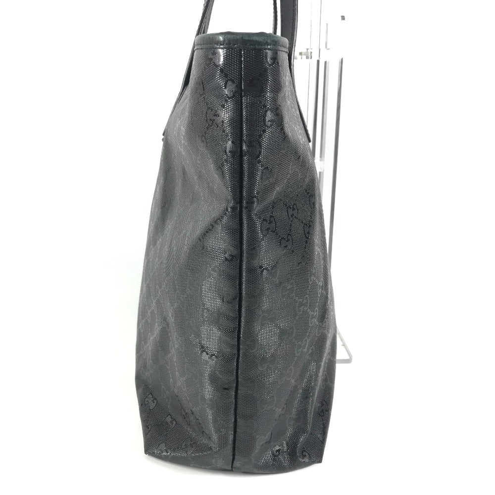GUCCI 211120 GG Imprime Shoulder Tote Bag, Black, Women's