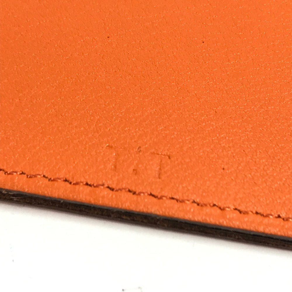 HERMES Interior Card Case, Lamp de Poche, Card Light, Pocket Light, Card-Shaped Light, Set of 2, Leather, Unisex, Orange