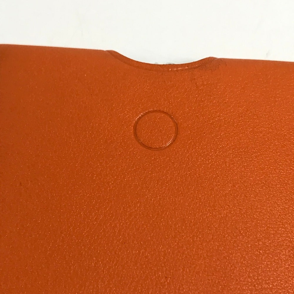HERMES Interior Card Case, Lamp de Poche, Card Light, Pocket Light, Card-Shaped Light, Set of 2, Leather, Unisex, Orange