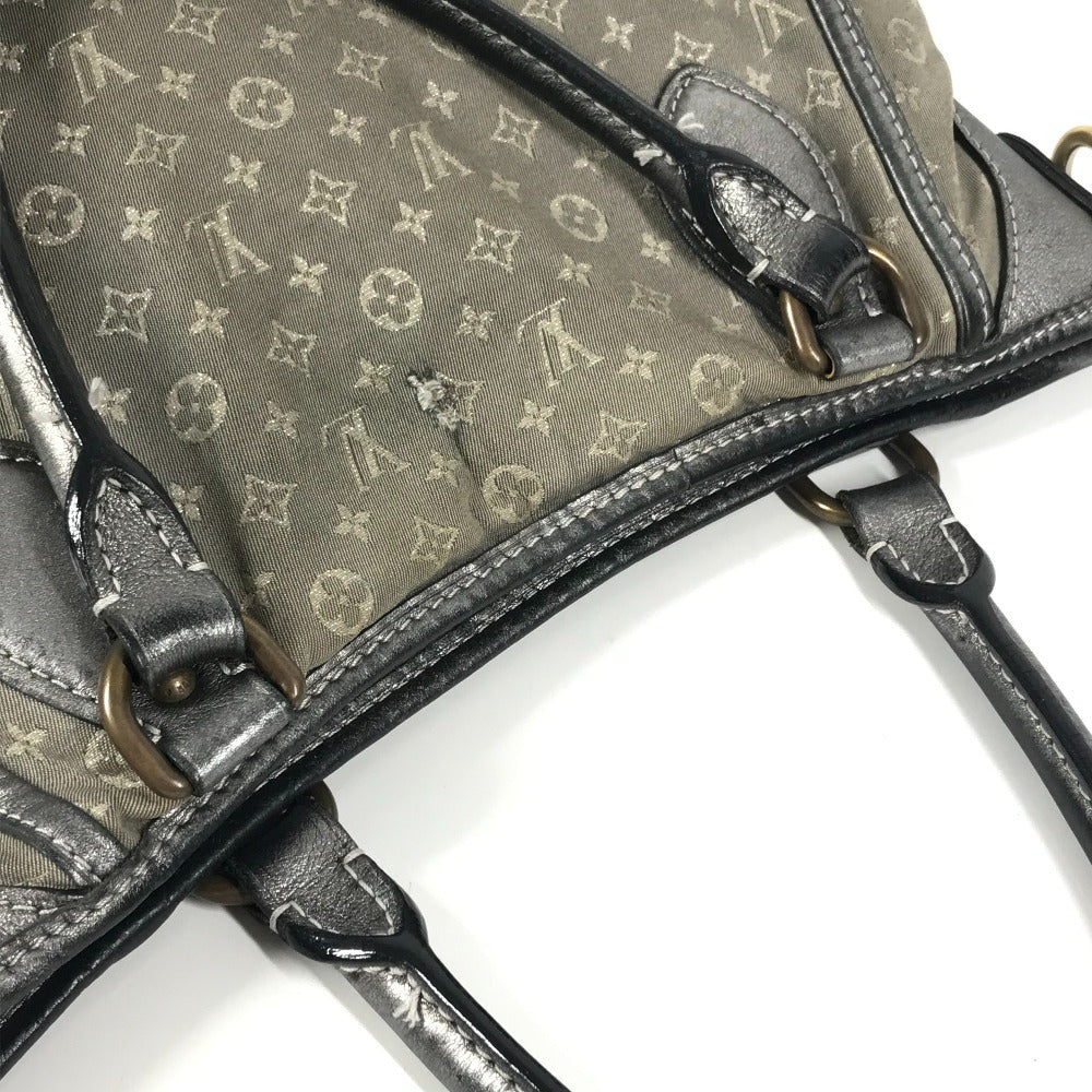 LOUIS VUITTON M95622 Monogram Minilan Besas Anjou Bag, 2-Way Tote Bag, Handbag, Shoulder Bag, Monogram Minilan Canvas, Women's, Platine, Silver