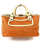 CELINE Fringe Tassel Logo Macadam Boogie Bag Tote Bag Handbag Leather/Canvas Women's Orange