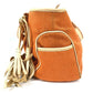 CELINE Fringe Tassel Logo Macadam Boogie Bag Tote Bag Handbag Leather/Canvas Women's Orange