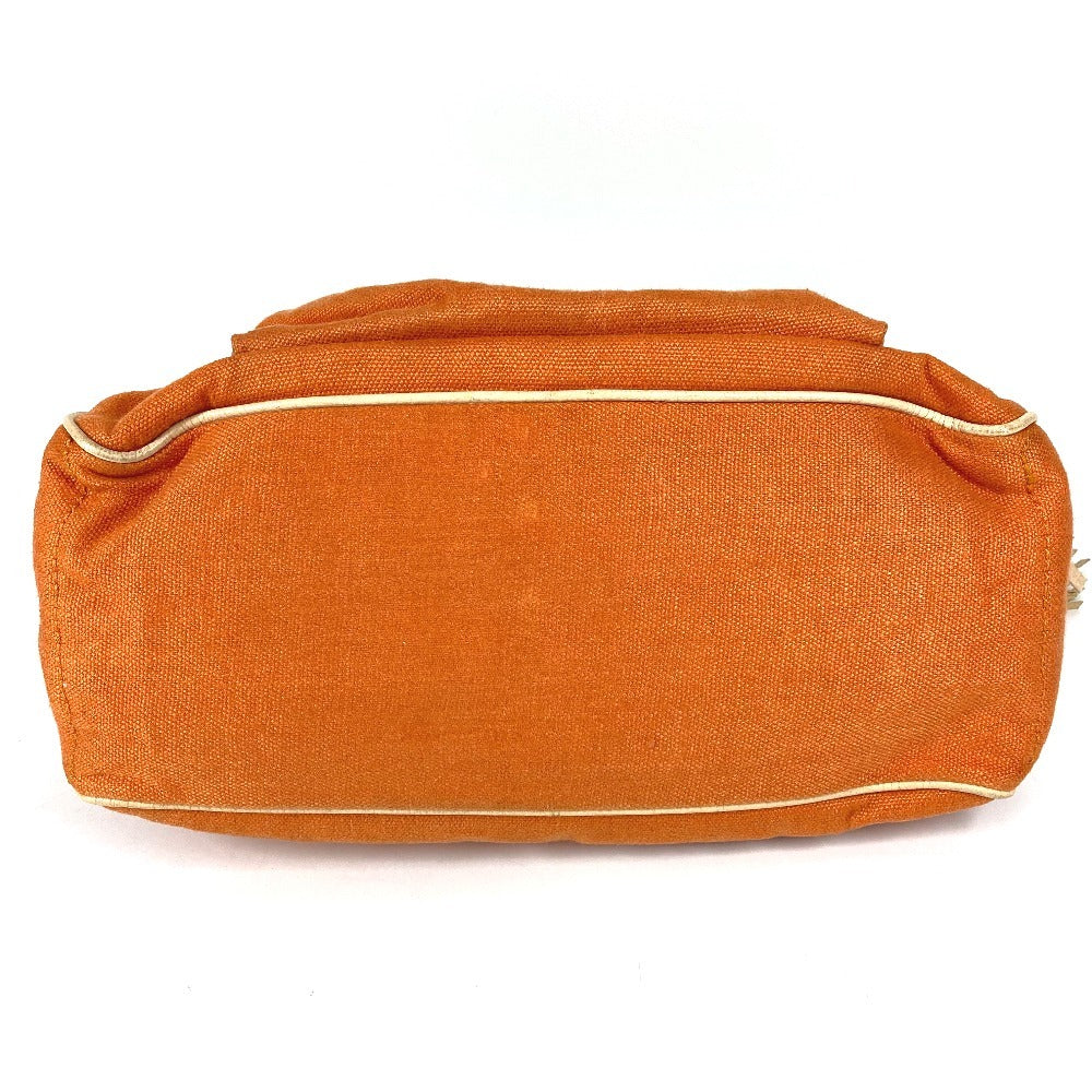 CELINE Fringe Tassel Logo Macadam Boogie Bag Tote Bag Handbag Leather/Canvas Women's Orange