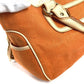 CELINE Fringe Tassel Logo Macadam Boogie Bag Tote Bag Handbag Leather/Canvas Women's Orange