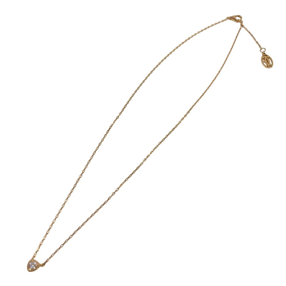 CARTIER Diamond Diamond Léger Heart Necklace in 18K Gold. Accessory Jewelry Chain Necklace. Au750 Gold. Women's.