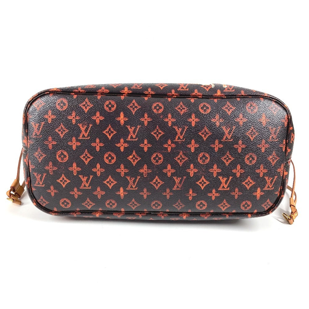 LOUIS VUITTON M44441 Transformed Monogram Cat Catgram Neverfull MM Shoulder Bag with Pouch, Monogram Canvas Tote Bag, Women's, Brown