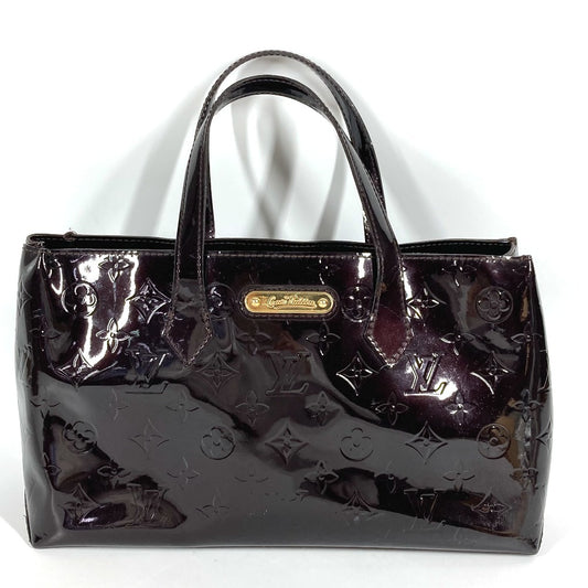LOUIS VUITTON M93641 モノグラムヴェルニ ウィルシャー PM ウィルシャーPM トートバッグ カバン ハンドバッグ モノグラムヴェルニキャンバス レディース アマラント パープル