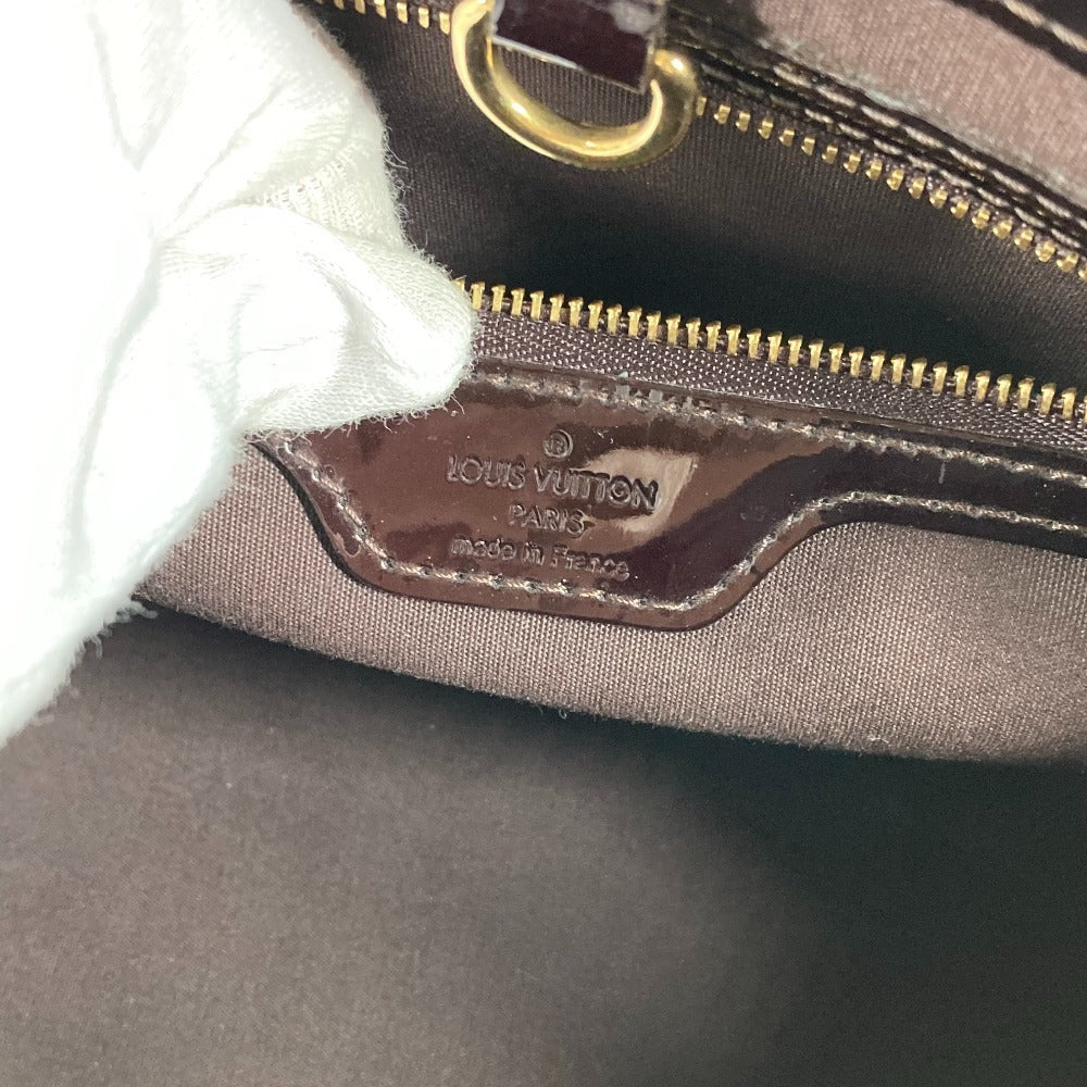 LOUIS VUITTON M93641 Monogram Vernis Wilshire PM Tote Bag, Monogram Vernis Canvas, Women's, Amaranth Purple