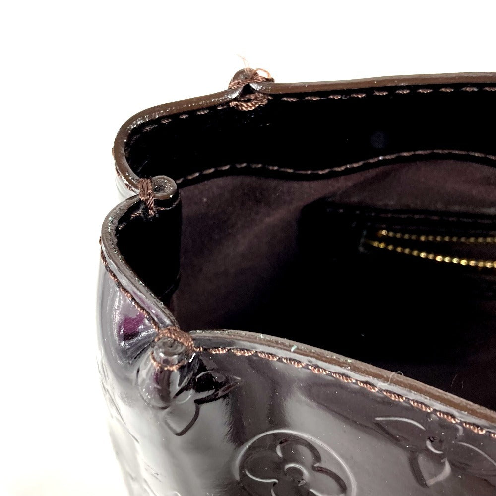 LOUIS VUITTON M93641 Monogram Vernis Wilshire PM Tote Bag, Monogram Vernis Canvas, Women's, Amaranth Purple