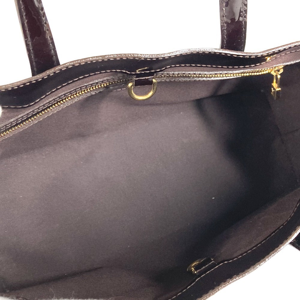LOUIS VUITTON M93641 Monogram Vernis Wilshire PM Tote Bag, Monogram Vernis Canvas, Women's, Amaranth Purple