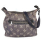 CELINE Macadam Logo Crossbody Shoulder Bag in Navy Denim