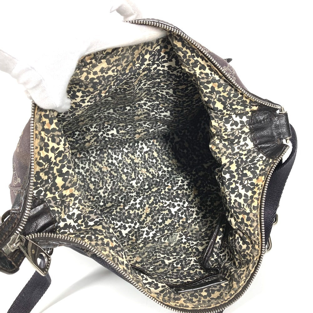 CELINE Macadam Logo Crossbody Shoulder Bag in Navy Denim