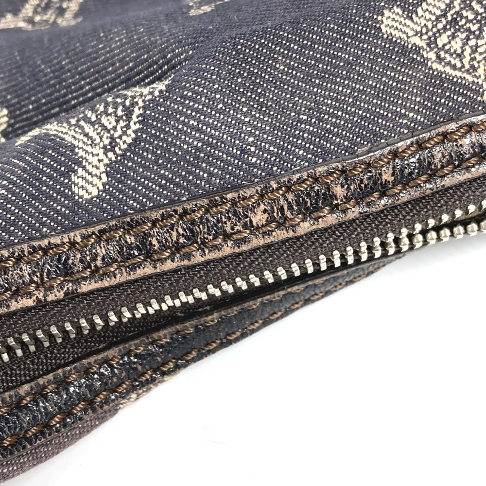 CELINE Macadam Logo Crossbody Shoulder Bag in Navy Denim