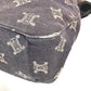 CELINE Macadam Logo Crossbody Shoulder Bag in Navy Denim