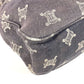 CELINE Macadam Logo Crossbody Shoulder Bag in Navy Denim
