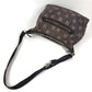 CELINE Macadam Logo Crossbody Shoulder Bag in Navy Denim